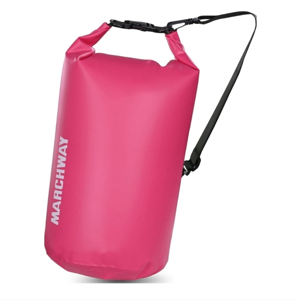 MARCHWAY Pink Waterproof Dry Bag Backpack - 10L